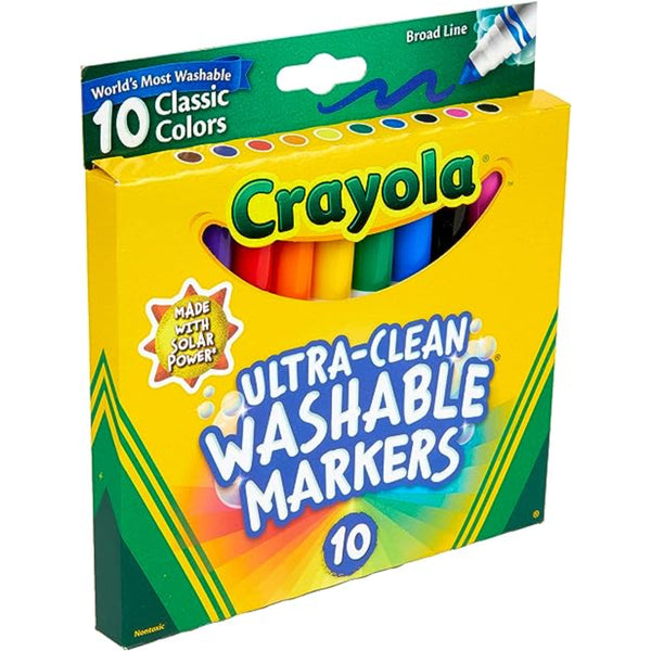 Kids Washable Markers, Fine Tip - Set of 42