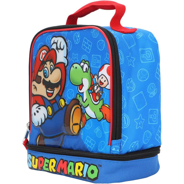 Kawaii Mario Super Mario Lunch Bag Primary and Secondary School Camping  Insulated Meal Bag Handbag Storage