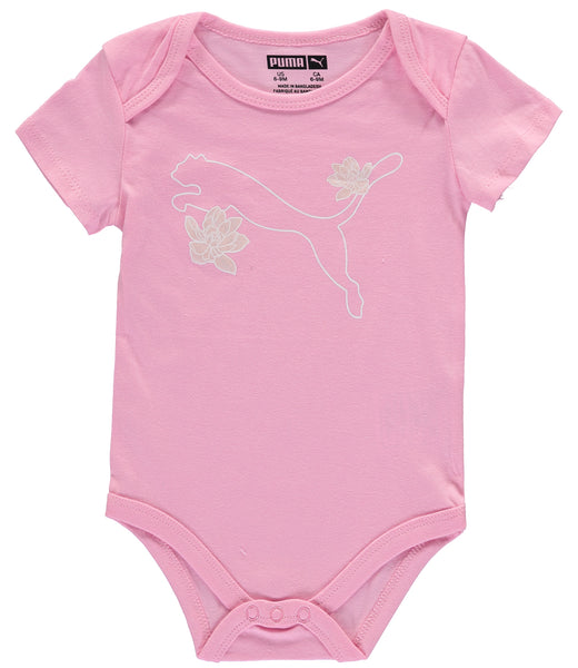 PUMA Girls 12 24 Months Short Sleeve 5 Pack Bodysuit S D Kids