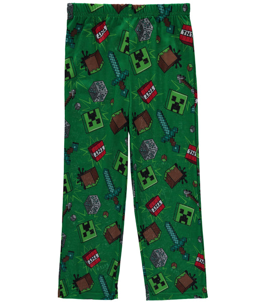 Minecraft Boys 6 12 Short Sleeve 2 Piece Pajama Set S D Kids