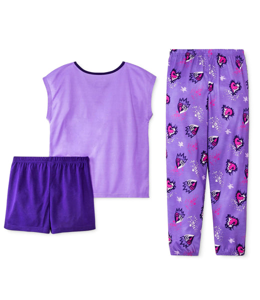 Disney Girls 4 10 Descendants 3 3 Piece Pajama Set S D Kids