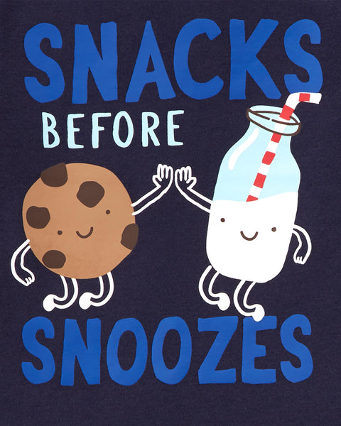 Carters Boys 12-24 Months Milk & Cookies 4-Piece Pajama Set – S&D Kids