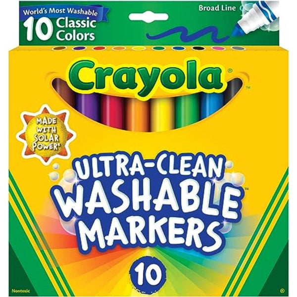 Kids Washable Markers, Fine Tip - Set of 42