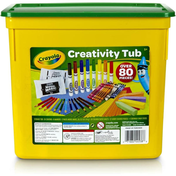 Crayola Creativity Tub, Crayons, Markers, Colored Pencils