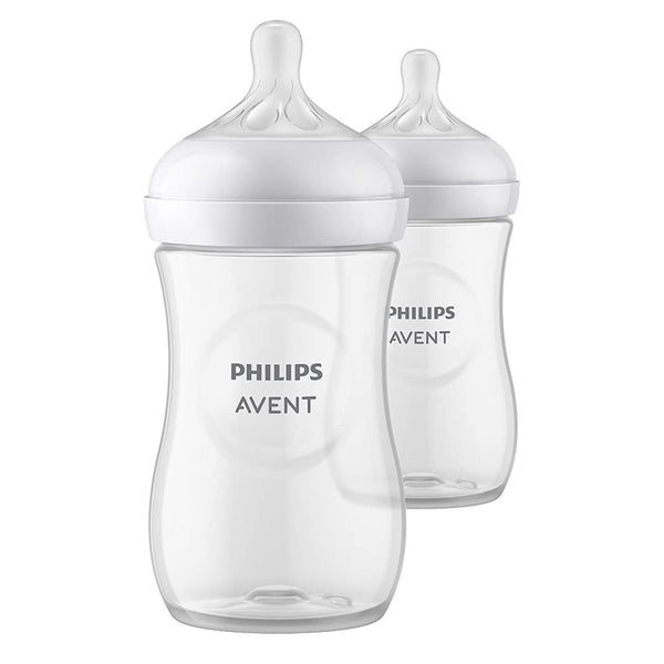 Philips Avent Glass Natural Baby Bottle with Natural Response Nipple, – S&D  Kids