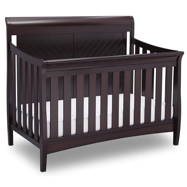 Delta Childrens Products Bennington Elite 4 in 1 Convertible Sleigh Baby Crib Dark Espresso