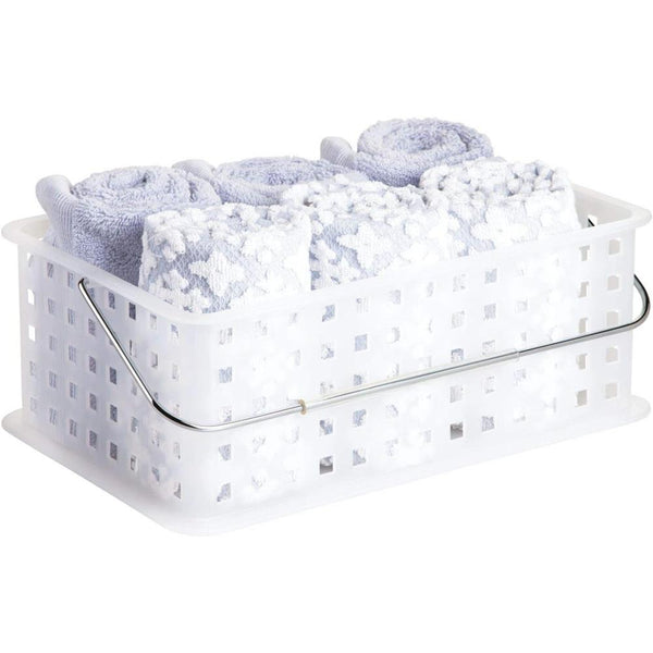 BPA-Free Recycled Plastic Extra-Large Stackable Basket, Frost – iDesign