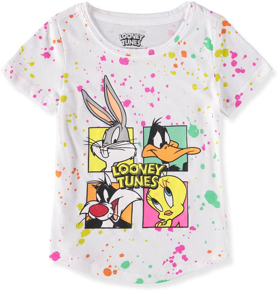Girls Looney S&D Kids Tunes 4-16 – Splatter T-Shirt