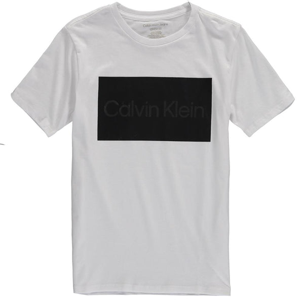 Calvin klein jeans Mixed Monogram Short Sleeve T-Shirt White