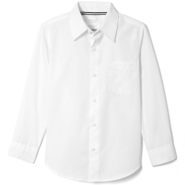 Boys husky white dress shirt online