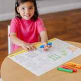 Melissa & Doug Learning Mat Color Crayons