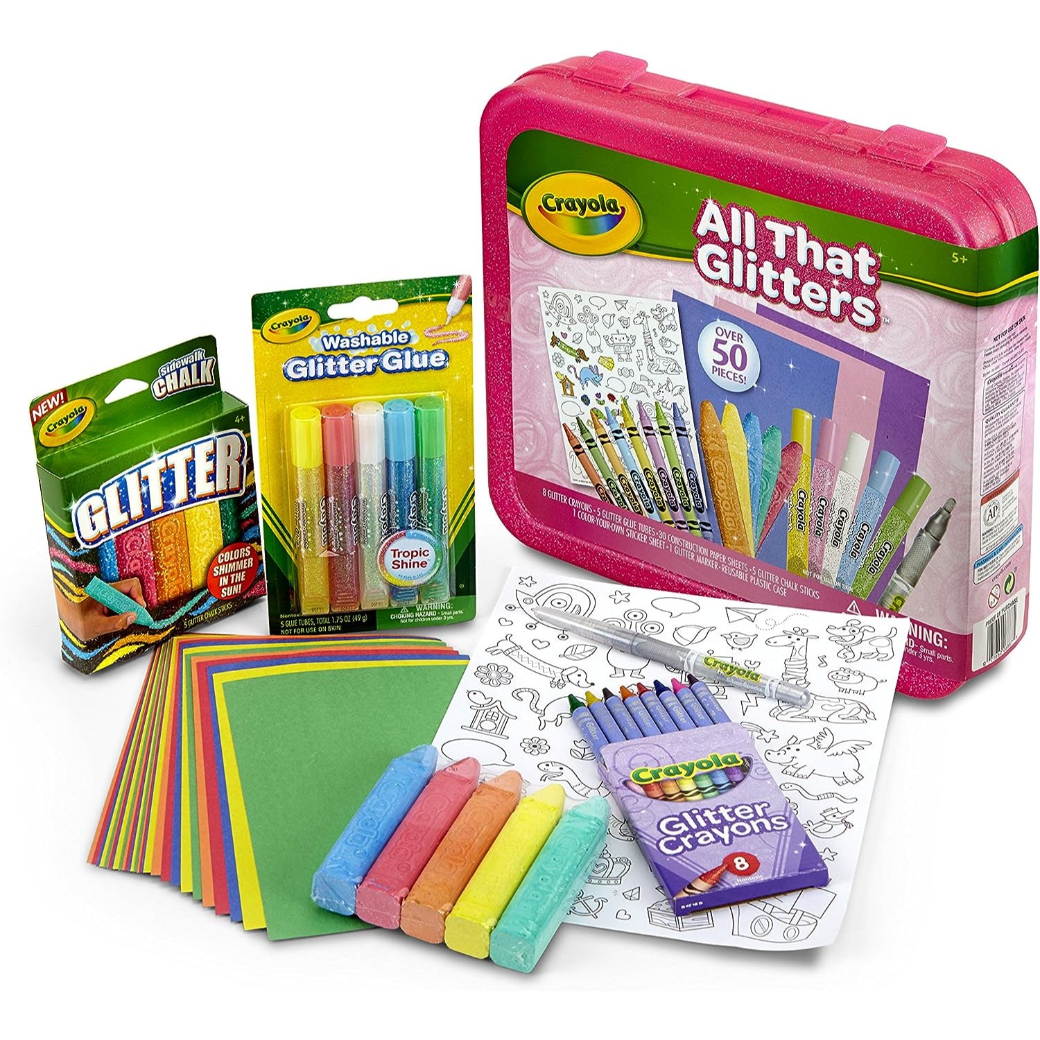 LEELA'S 46 Pcs Drawing Set for Kids colors box color pencil,crayons, water  color, sketch pens