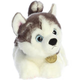 Aurora® Adorable Miyoni® Tots Siberian Husky Pup Stuffed Animal - Lifelike Detail - Cherished Companionship - Gray 10 Inches