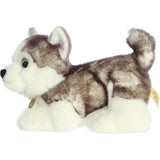 Aurora® Adorable Miyoni® Tots Siberian Husky Pup Stuffed Animal - Lifelike Detail - Cherished Companionship - Gray 10 Inches