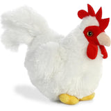 Aurora® Adorable Mini Flopsie™ Chicken Stuffed Animal,  White 8 Inches