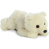 Aurora® Adorable Mini Flopsie™ Polar Bear Stuffed Animal,  White 8 Inches