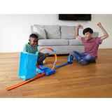 Mattel Hot Wheels Track Builder Playset Multi Loop Box, 10-Ft of Track & 1 Toy Car in 1:64 Scale