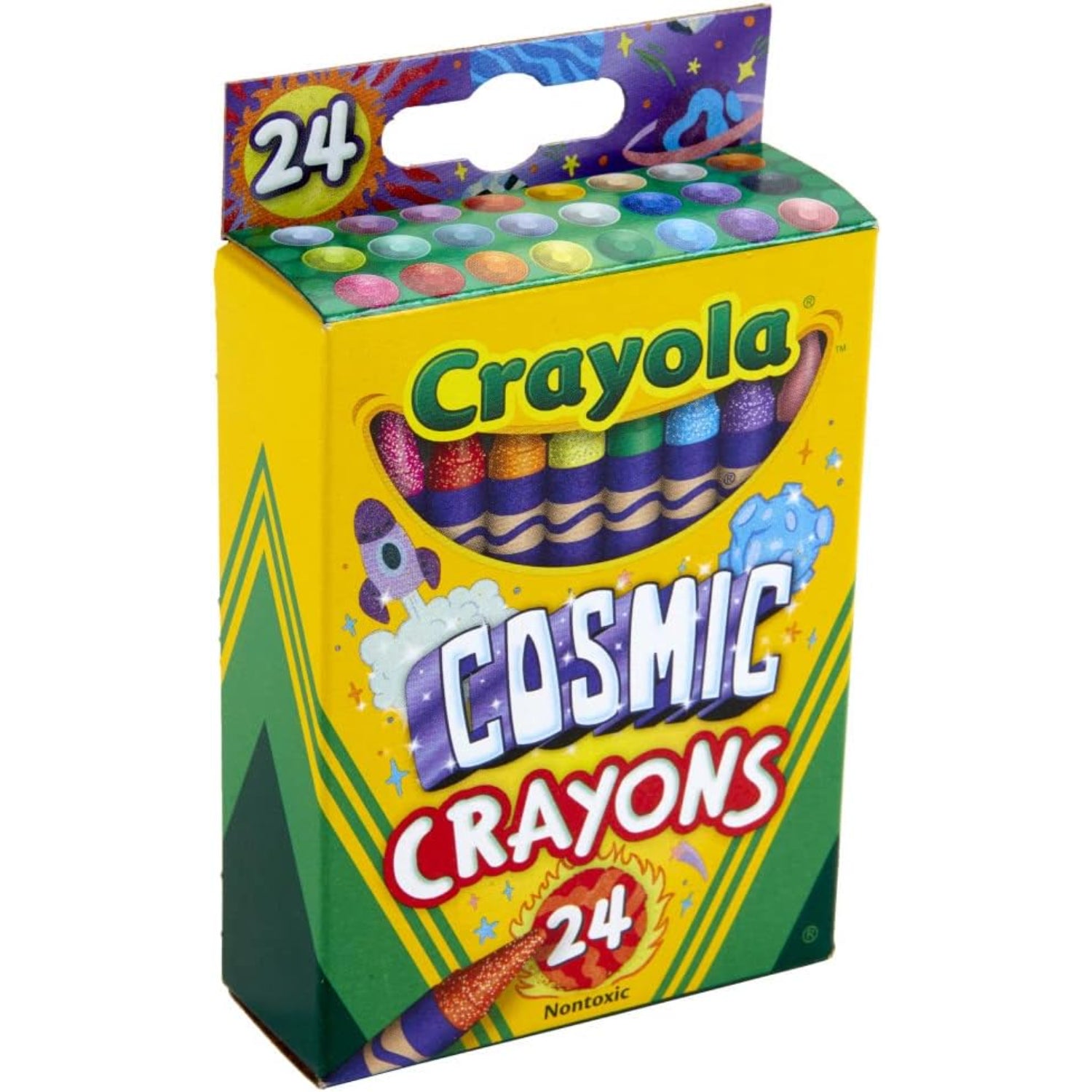 4 Pack of Crayons with Crayon Sharpener, Crayons 24 Count