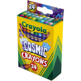 Crayola 24 ct Cosmic Crayons, Pearl & Glitter Colors