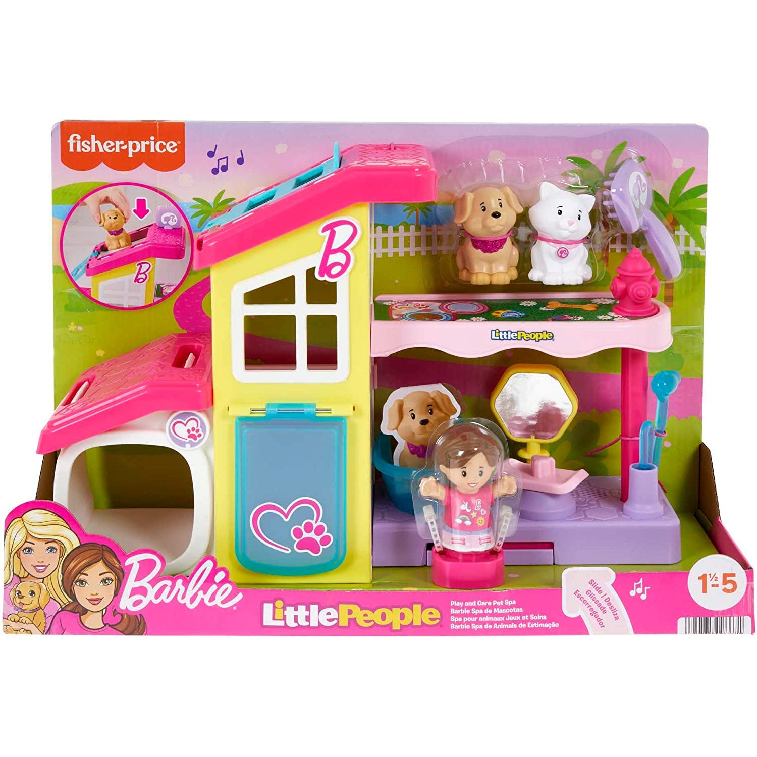 Barbie Puppy Bathtime Playset