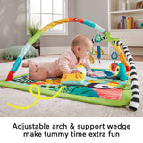 Fisher-Price Playmat Rainforest Music & Lights Deluxe Gym with 10+ Toys & Activites for Newborn