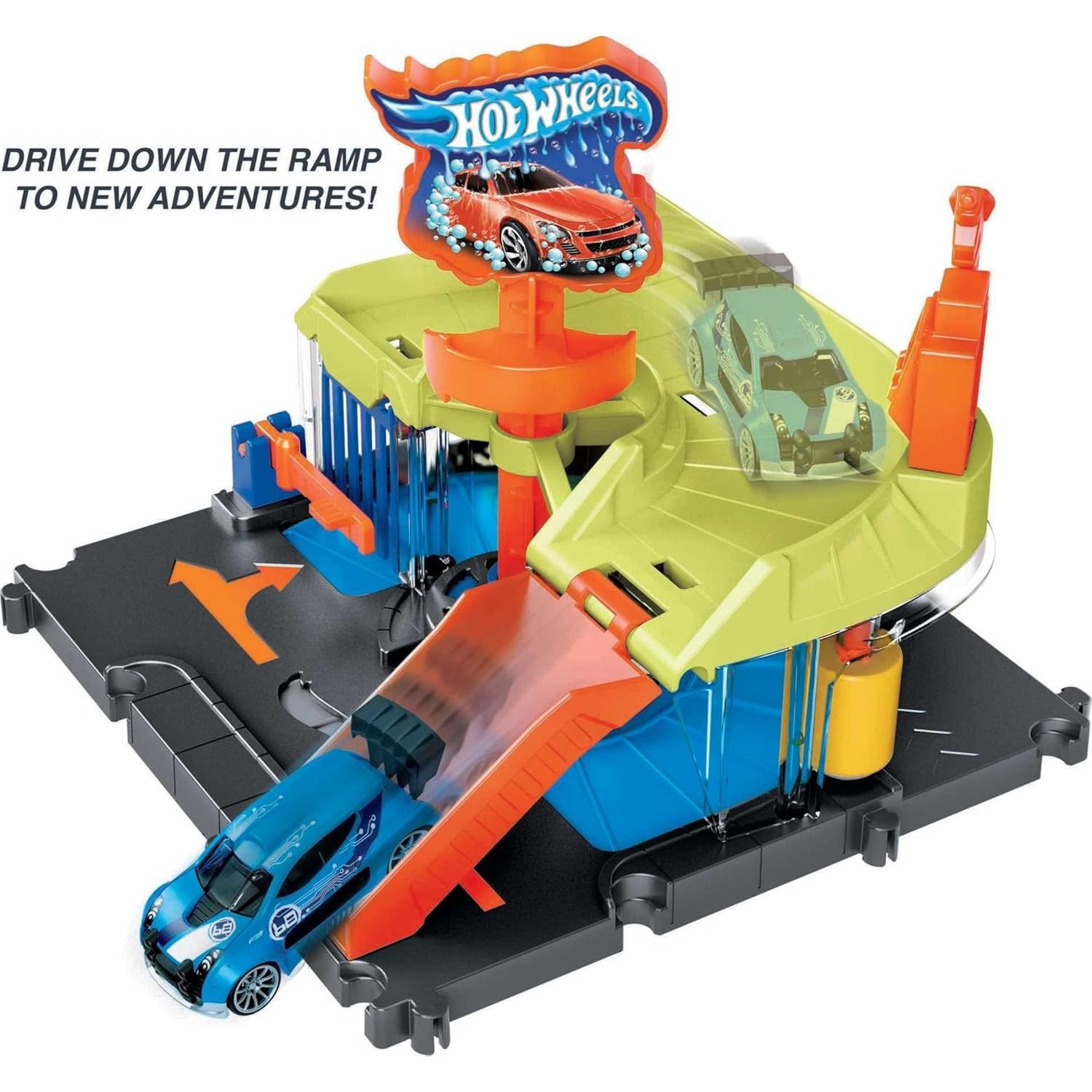 Hot wheels city downtown playset online