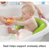 Fisher Price Baby Bath Tub, 4-In-1 Newborn To Toddler Tub With Bath Toys, Sling ‘n Seat Tub, Green