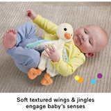 Fisher Price Snuggle Up Goose Baby Sensory Toy, Plush Toy With Jingles For Newborns