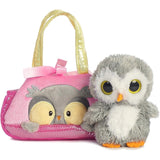 Aurora Fashionable Fancy Pals™ Peek-A-Boo Owl Stuffed Animal - On-The-go Companions