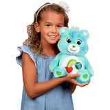 Basic Fun Care Bears 14'' Medium Plush, Turquoise Stuffed Animal