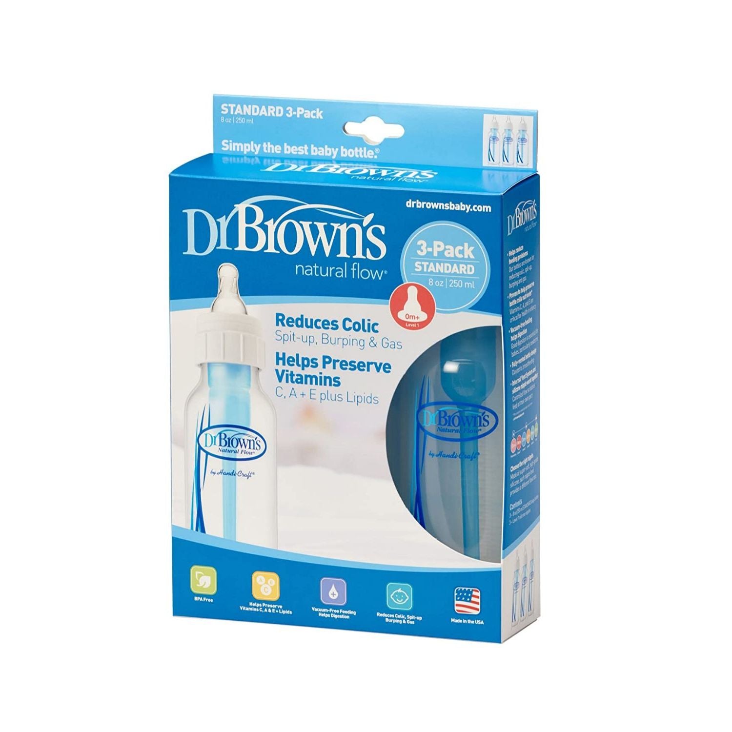 Dr Browns Natural Flow Cleaning Brushes, Replacement, for Standard and Wide-Neck Bottles - 4 brushes