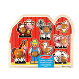 Melissa and Doug Large Farm Jumbo Knob Puzzle - 8 pieces