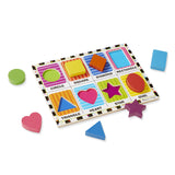 Melissa and Doug Shapes Chunky Puzzle - 8 Pieces