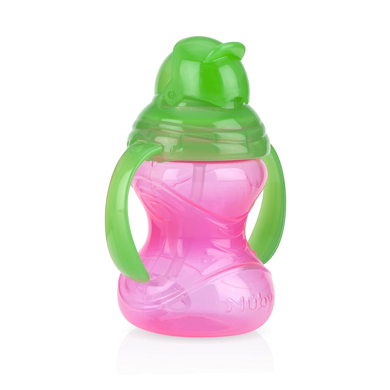 Nuby Tritan No Spill Flip N' Sip Twin Handle Printed Cup with 360