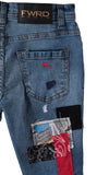 FWRD Denim Boys 8-20 Bandit Patch Denim Slim Jeans