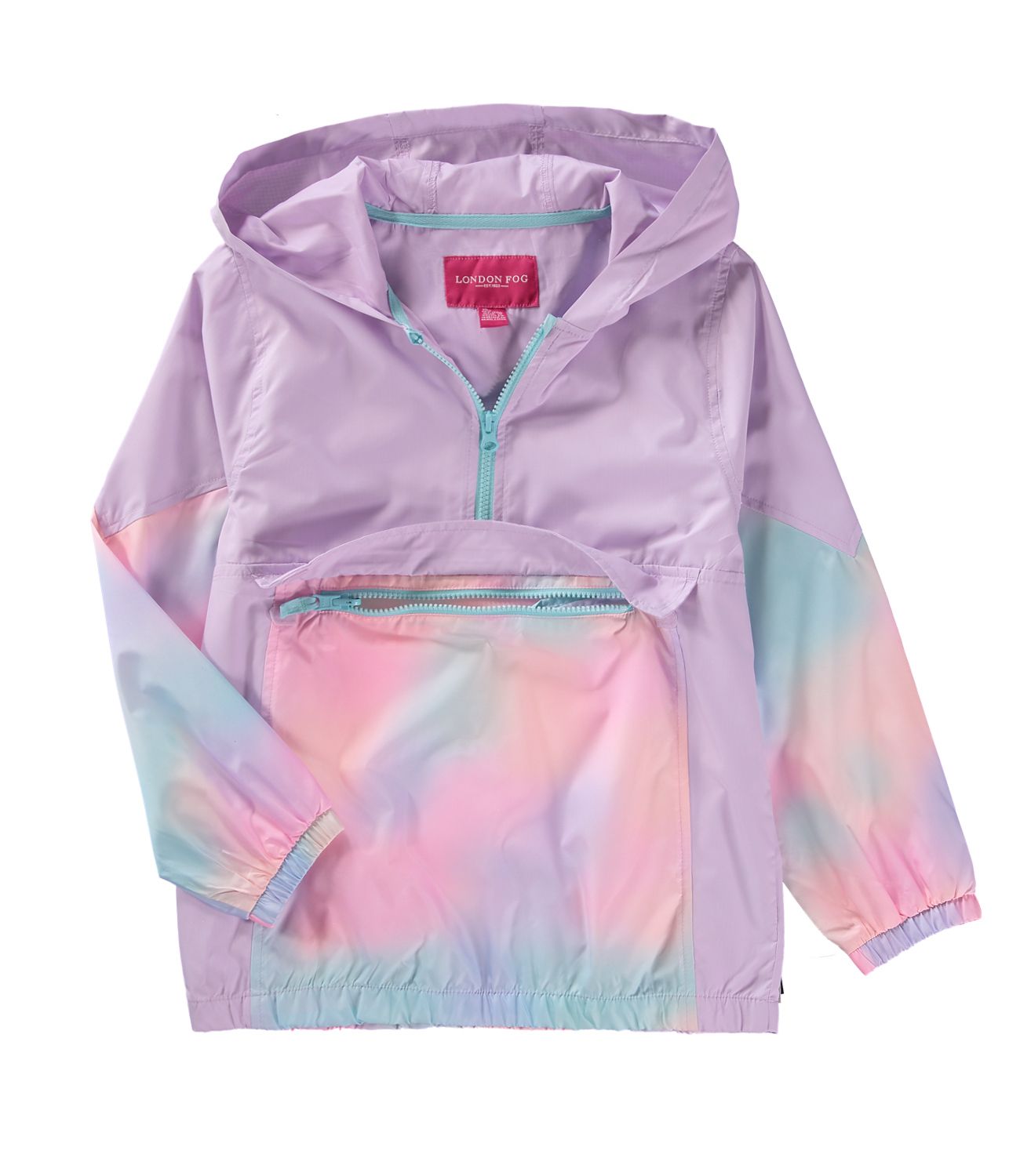 Pink Platinum Girls' Butterfly Windbreaker - lilac, 4t (Toddler) 