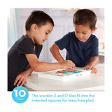 Melissa and Doug Wooden Tic-Tac-Toe Board Game with 10 Self-Storing Wooden Game Pieces