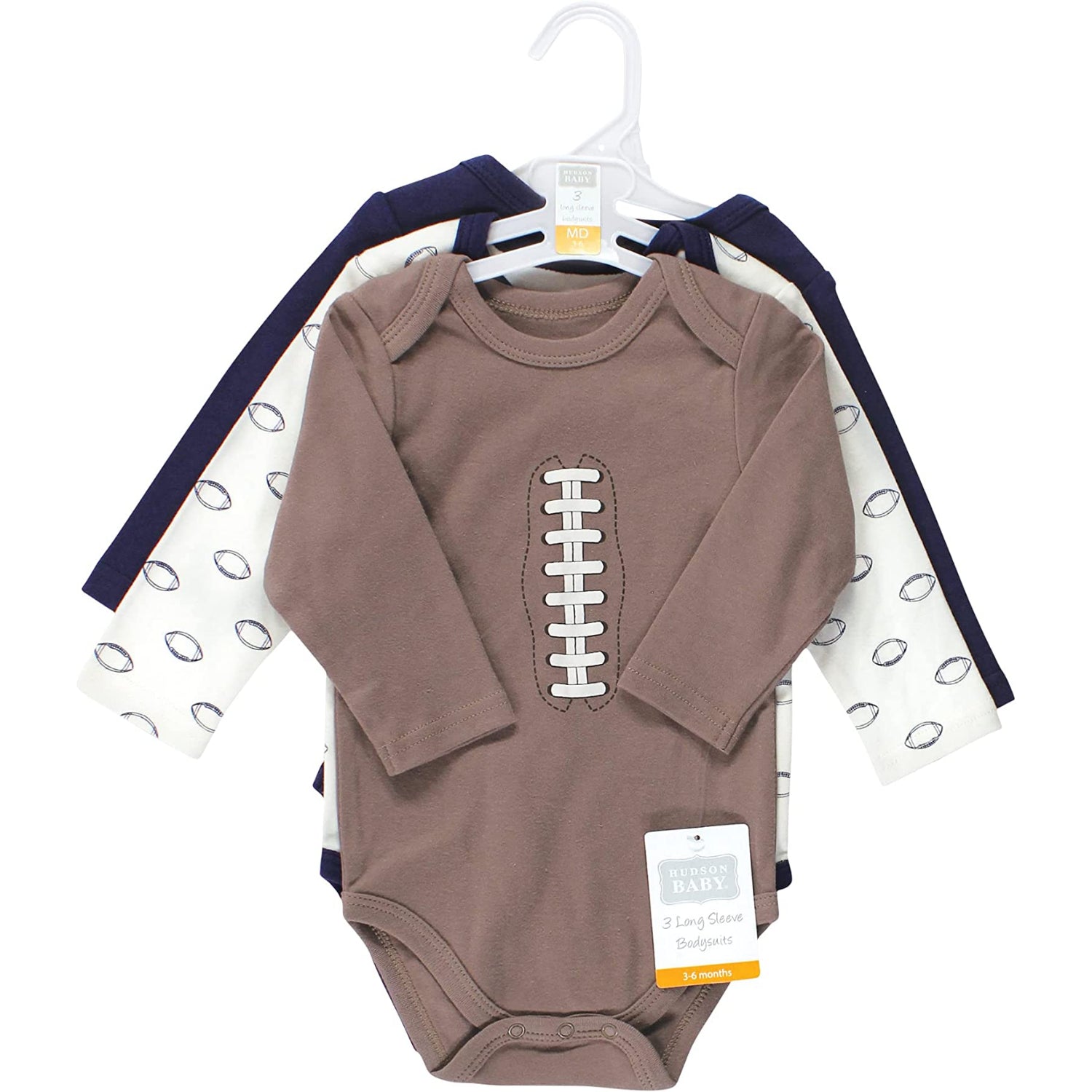 Hudson Baby Infant Girl Cotton Long-Sleeve Bodysuits, Fall, 18-24 Months 