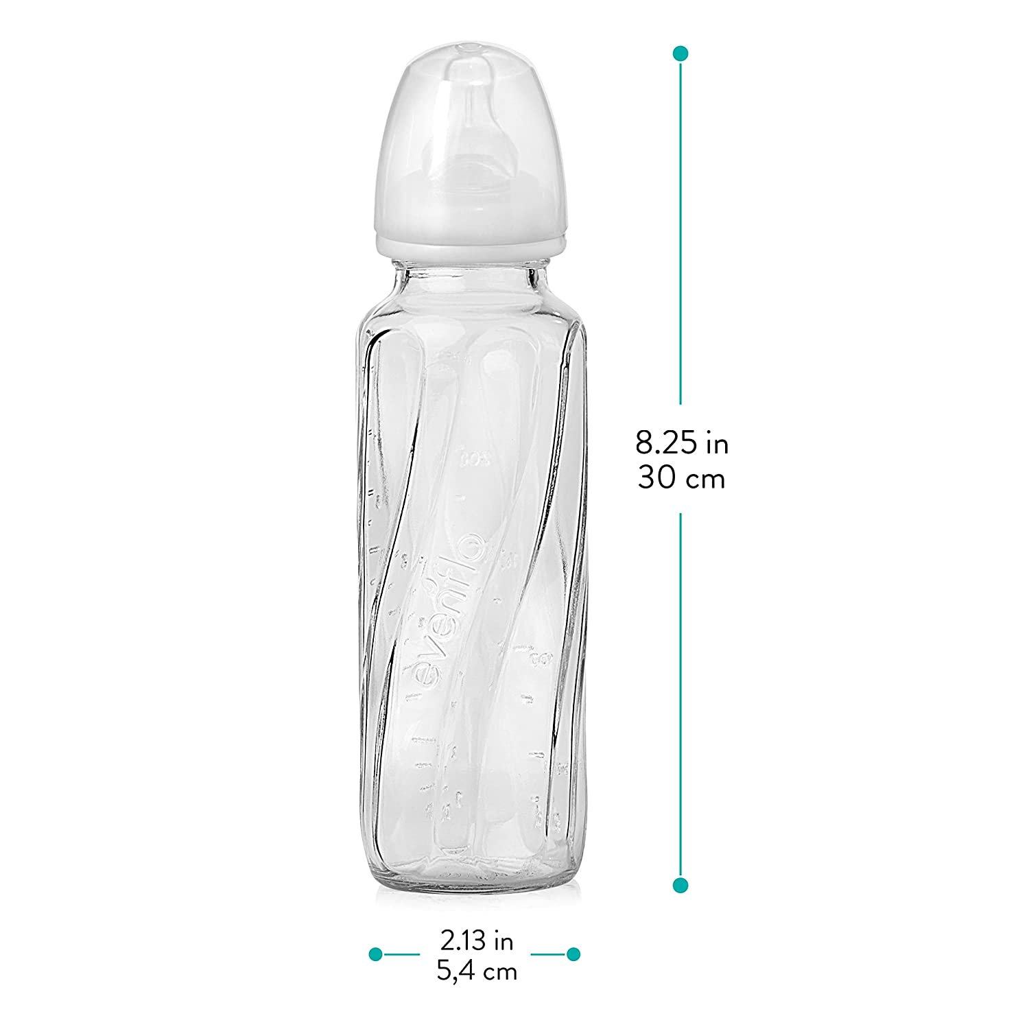 Evenflo Feeding Glass Premium Proflo Vented Plus Bottles, Clear, 8 Oun –  S&D Kids