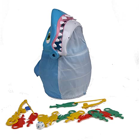 Pressman Shark Bite -- Roll the Die and Fish for Colorful Sea Creature –  S&D Kids