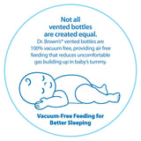 Dr. Browns Natural Flow Options+ Narrow Glass Baby Bottles, 8oz, 2-Pack, with Level 1 Slow Flow Nipple