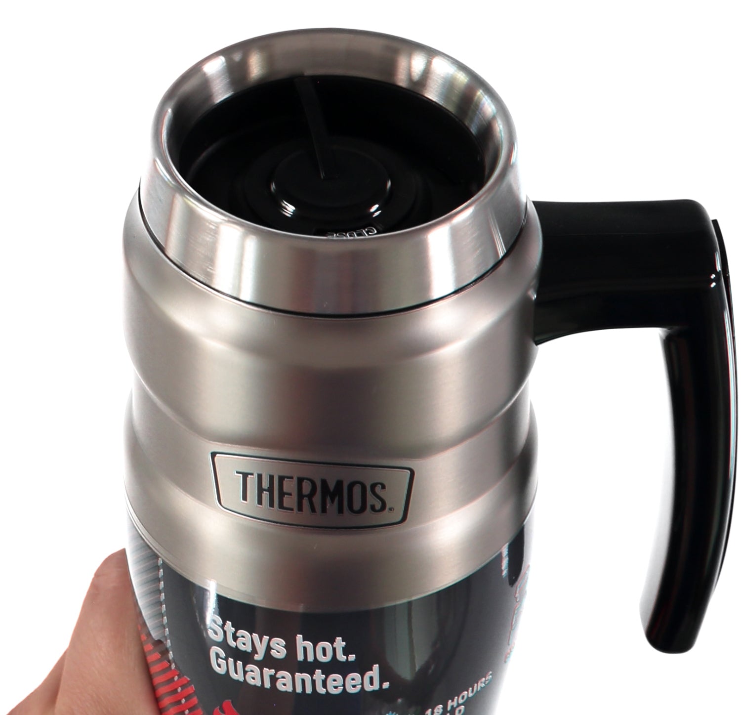 Thermos Stainless King 16 Oz. Matte Red Stainless Steel Travel