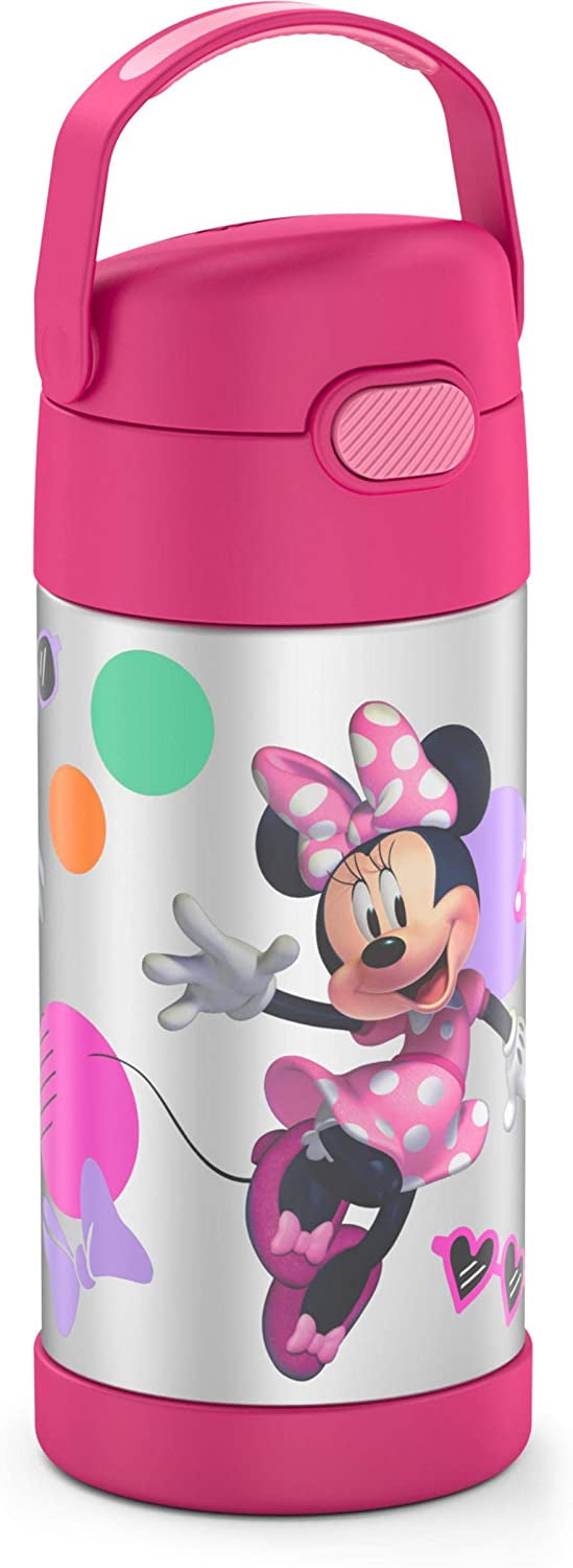 Thermos FUNTAINER 12 Ounce Stainless Steel Straw Bottle, Minnie Mouse – S&D  Kids