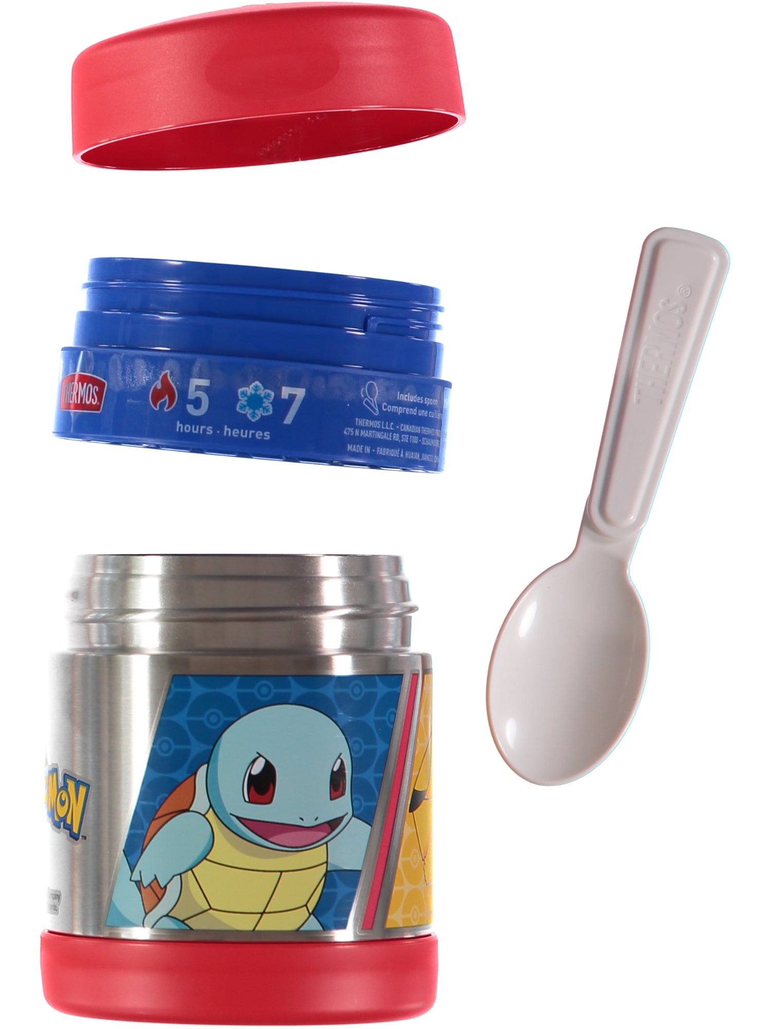 Thermos 10 oz. Kid's Funtainer Vacuum Insulated Stainless Steel Food Jar  Spoon