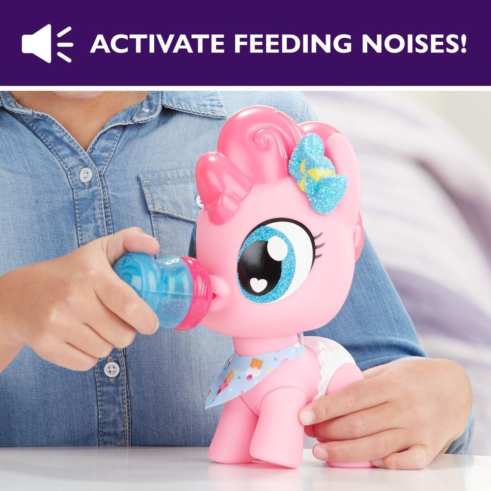 My Little Pony My Baby Twilight Sparkle Pinkie Pie Pony Baby Doll with  Interactive Bottle Toy