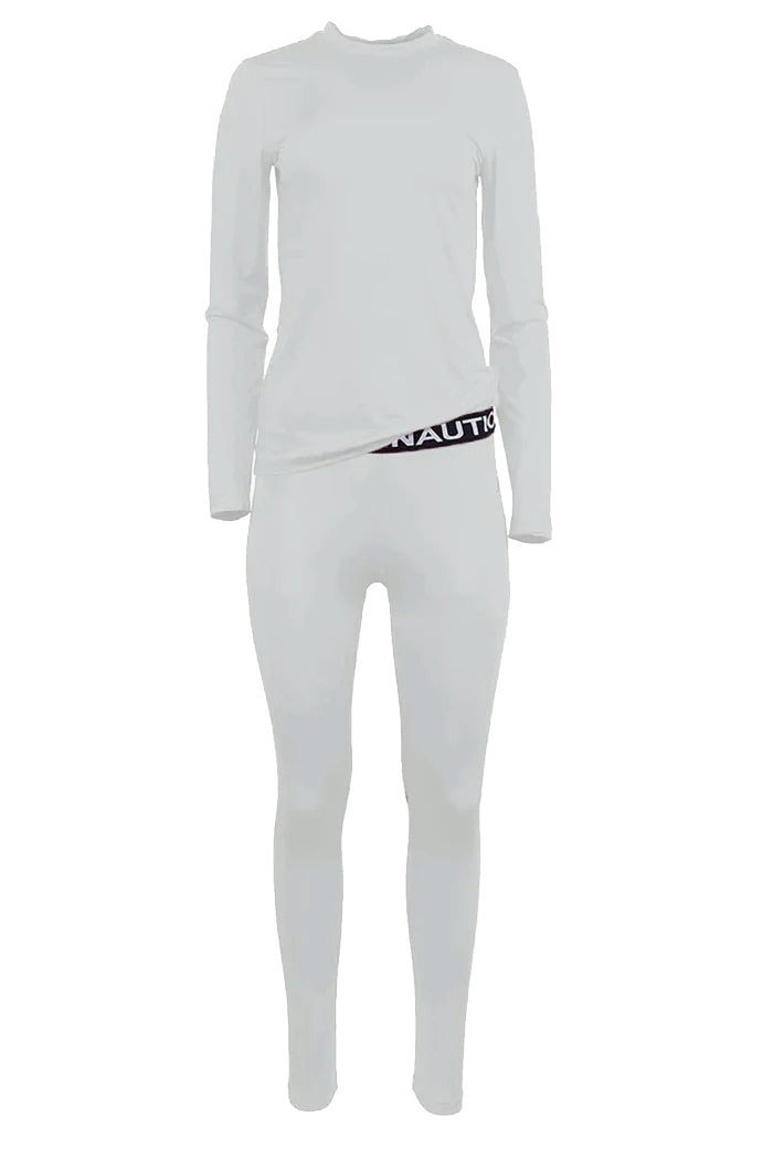 Nautica Womens Base Layer Set - Warm Underlayer Pants & Shirt - Cold  Weather - Full Body Winter Gear Long Underwear & Pajamas, White, Small :  : Clothing, Shoes & Accessories