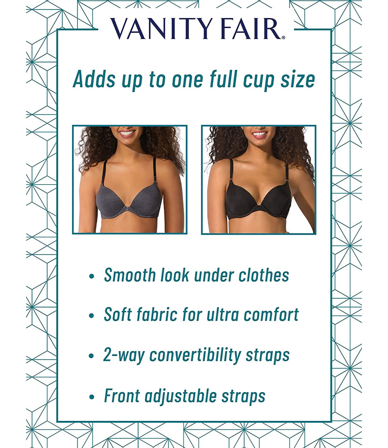 Vanity Fair Radiant 2-Pack Briefs SMALL Underwear White & Beige
