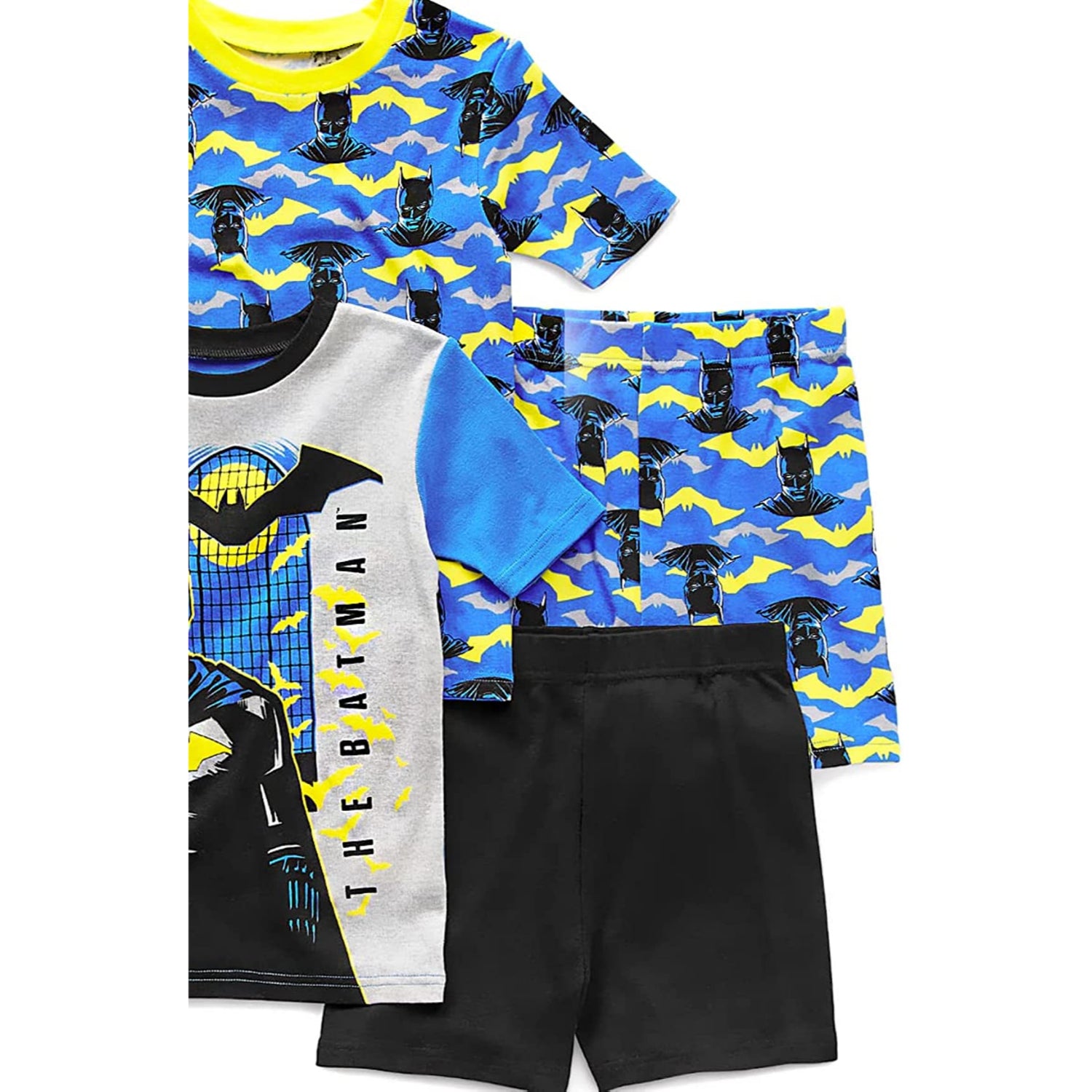 DC Comics Batman 2 Piece Pajama Set, Black, Size: 4 