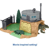 Universal Jurassic World Dominion Minis Giganotosaurus Rampage Playset with 2 Mini Dinosaur Figures