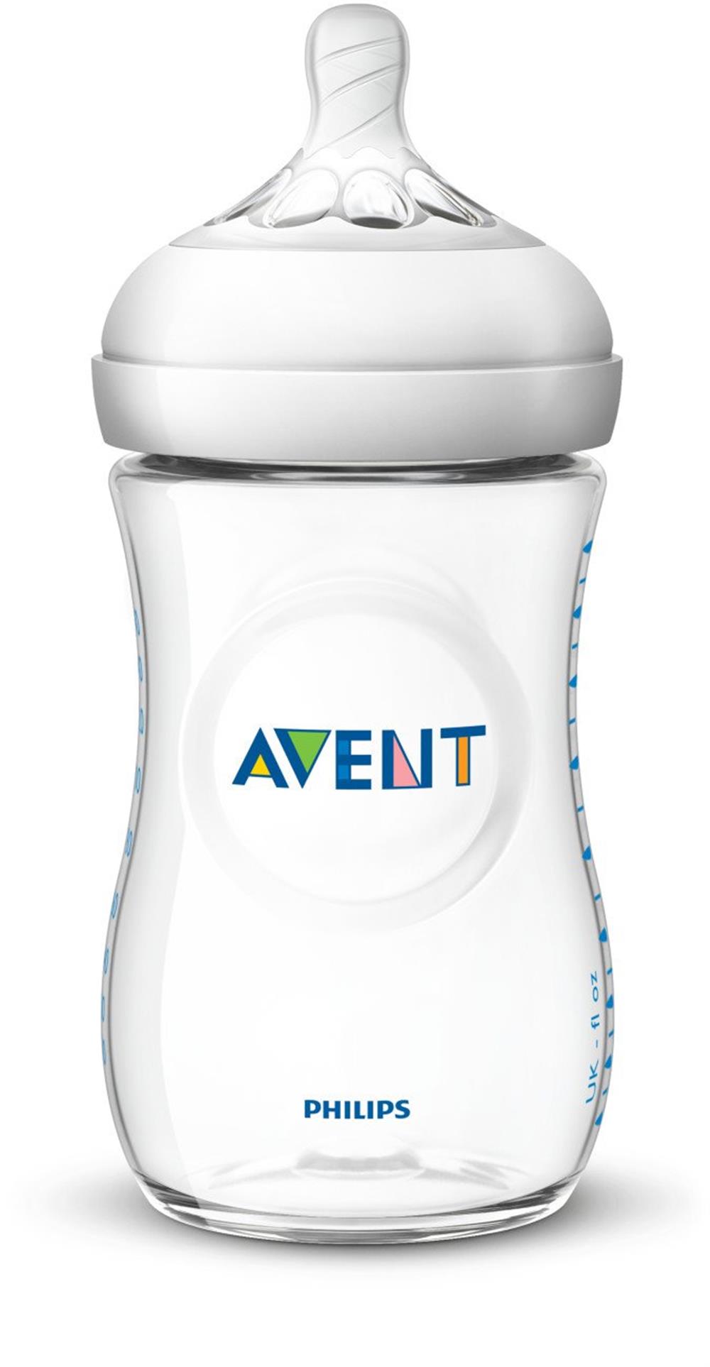 Philips Avent Glass Natural Baby Bottle with Natural Response Nipple, – S&D  Kids